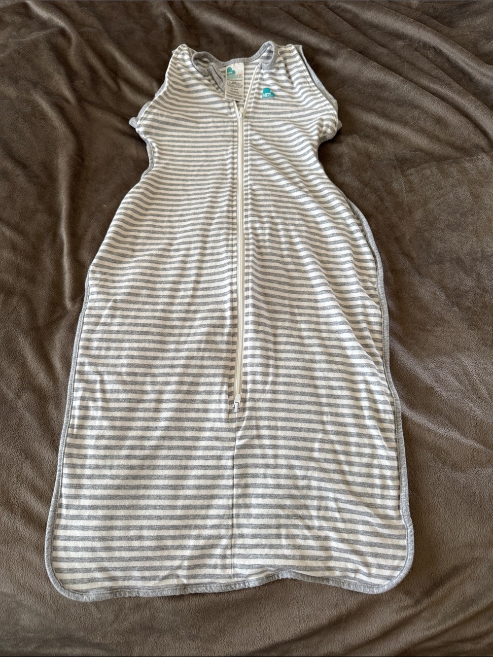 SwaddleMe Gray and White Striped Sleep Sack - Kids Pajamas